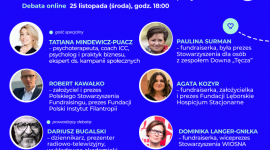 Debata online: Czy fundraiser to zawód przyszłości? Problemy społeczne, BIZNES - Polskie Stowarzyszenie Fundraisingu we współpracy z agencją PR Inspiration zaprasza do udziału w debacie online na temat zawodu fundraisera, profesji szczególnie potrzebnej dziś, gdy cały świat zmaga się z wirusem COVID - 19.